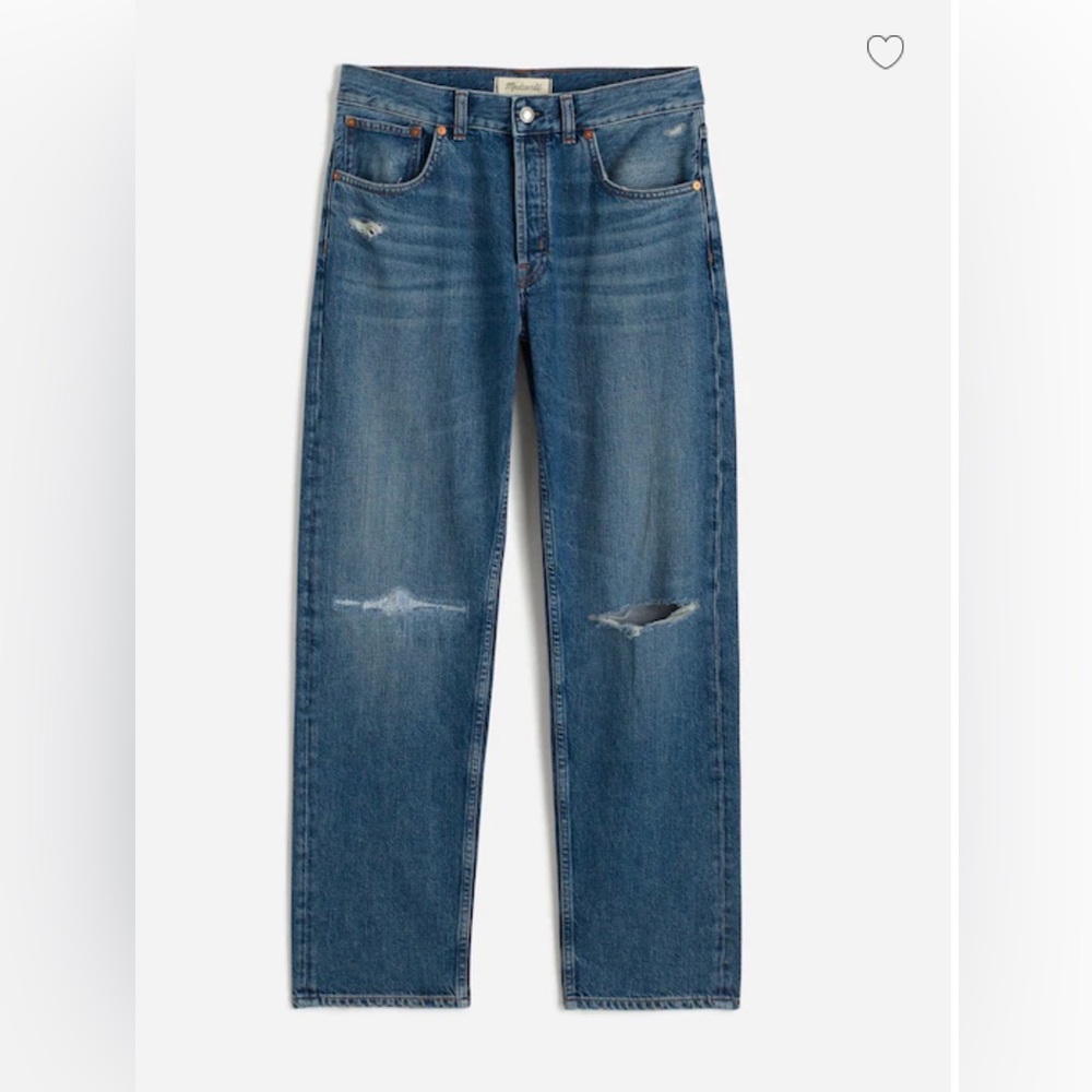 Madewell the dean easy straight crop jean size 27